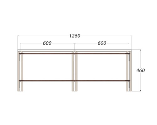 Стеллаж настенный в маленькую гостиную